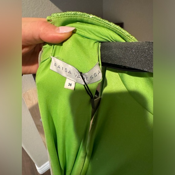 Raisa Vanessa Green Turtleneck Sequin Dress - Picture 8 of 8